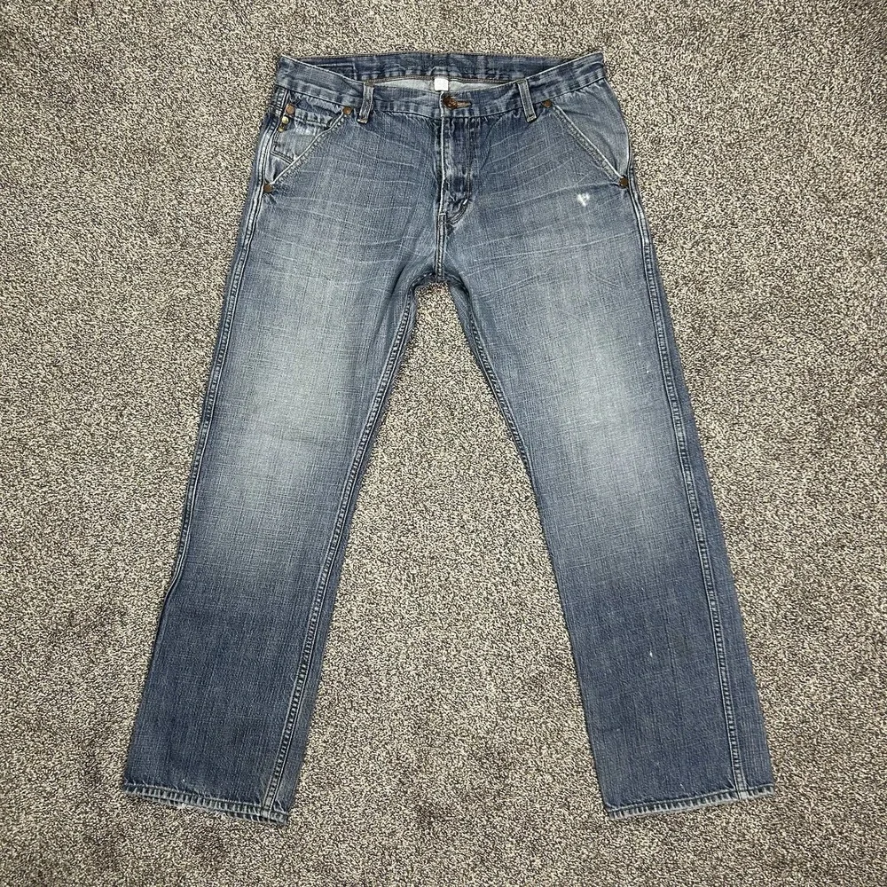 Levis Silver Tab Slim Fit Jeans Blue Denim Mens 34‎ Button Pockets 34x30 READ